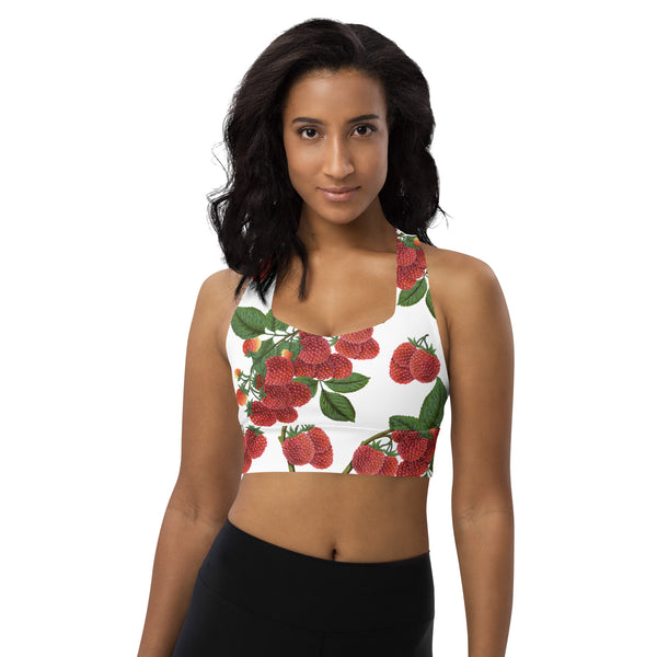 Colossal Raspberry Longline sports bra - Objet D'Art