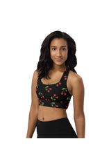 Cherry Print Longline sports bra - Objet D'Art