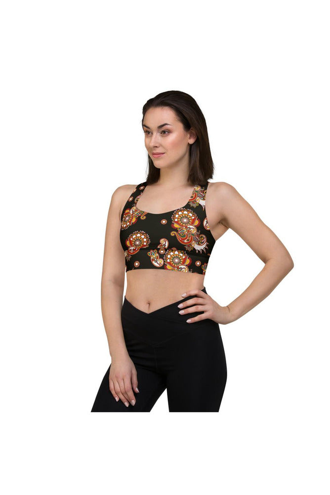 Paisley Longline sports bra - Objet D'Art