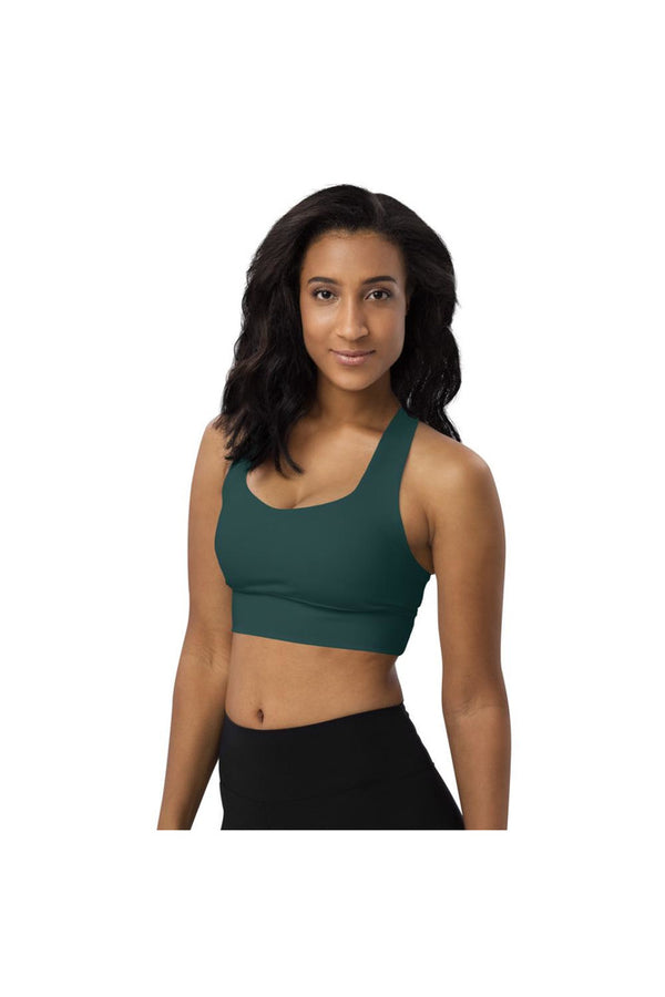 Storm Green Longline sports bra - Objet D'Art