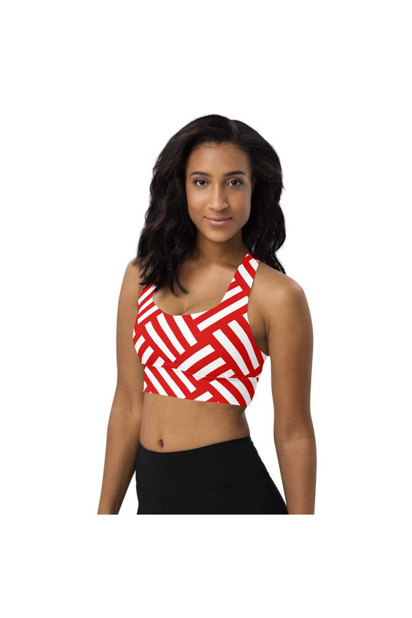 Americana Striped Longline sports bra - Objet D'Art