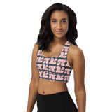 Pi Print Longline sports bra - Objet D'Art