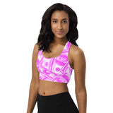 In the Pink Longline sports bra - Objet D'Art