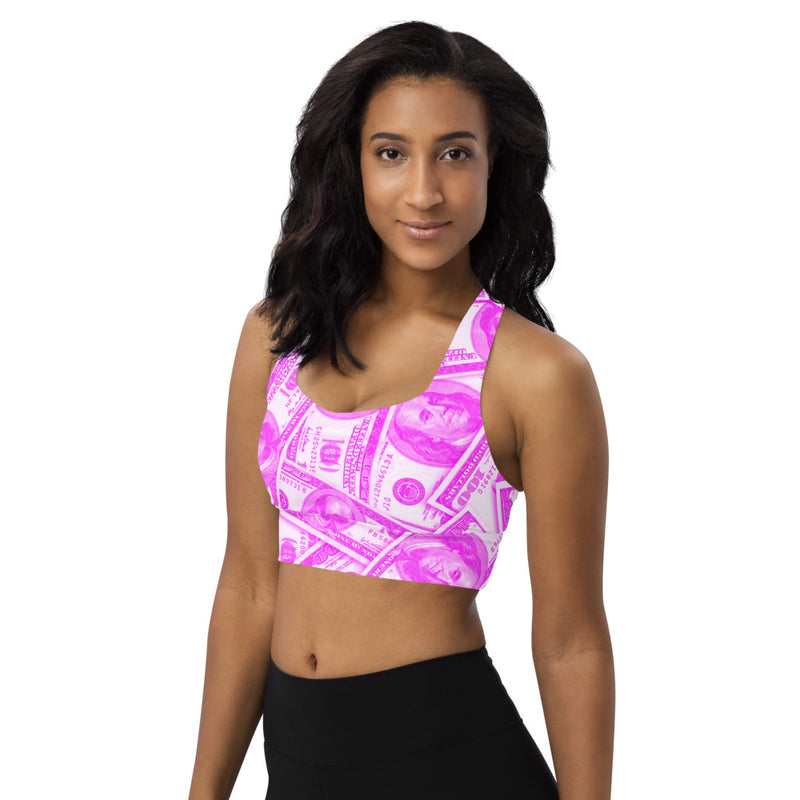 In the Pink Longline sports bra - Objet D'Art