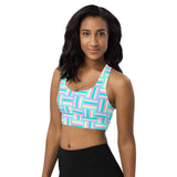 Pastel Matrix Longline sports bra - Objet D'Art