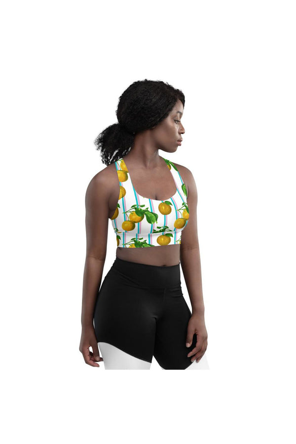 Orange Fruit Longline sports bra - Objet D'Art