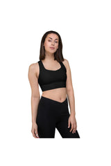 Black Longline sports bra - Objet D'Art