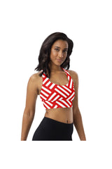 Americana Striped Longline sports bra - Objet D'Art