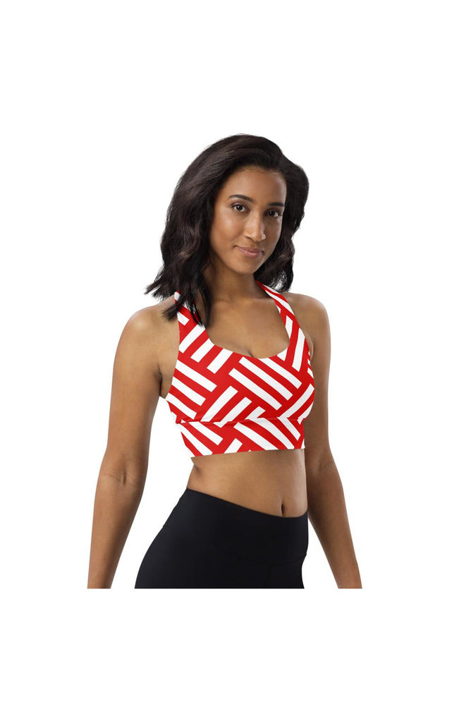 Americana Striped Longline sports bra - Objet D'Art