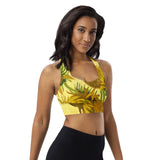 Van Gogh Sunflower Longline sports bra - Objet D'Art