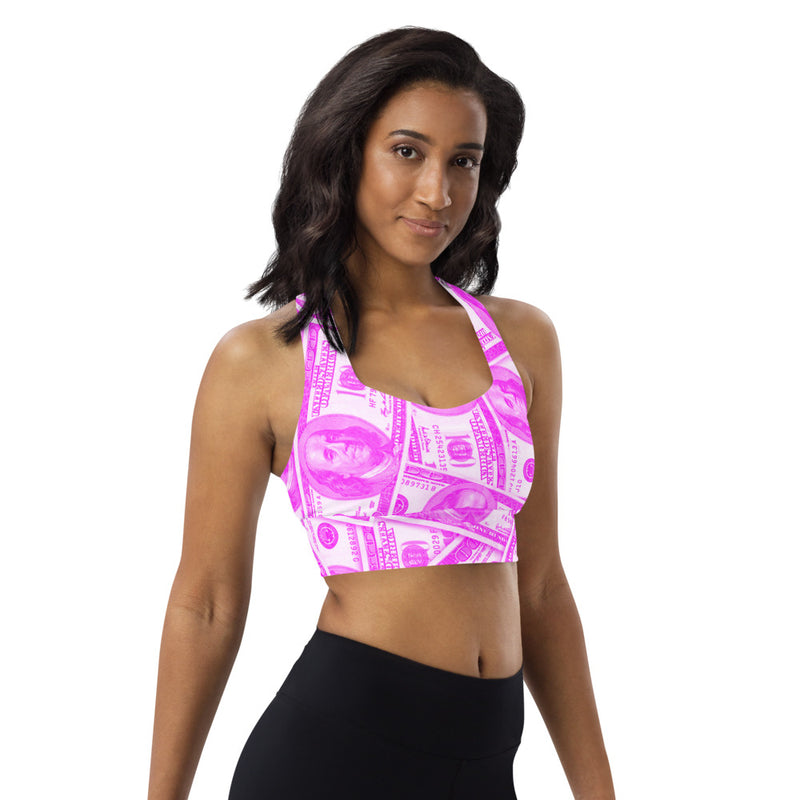 In the Pink Longline sports bra - Objet D'Art