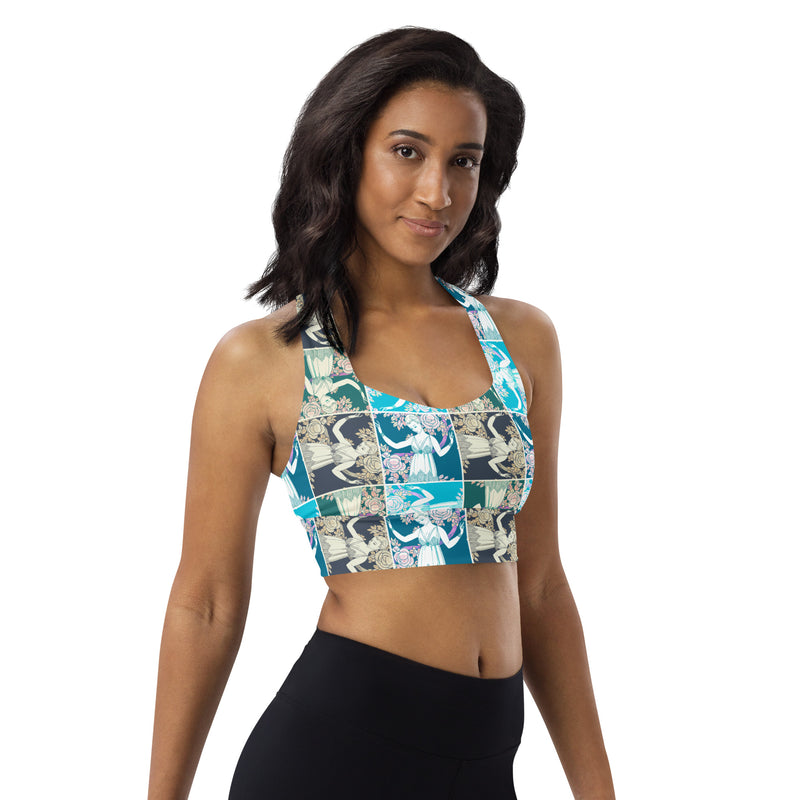 L'Arbre de science: Longline sports bra - Objet D'Art