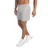 Striped Men's Athletic Long Shorts - Objet D'Art