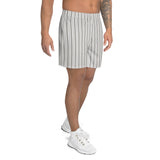 Striped Men's Athletic Long Shorts - Objet D'Art