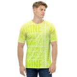 Neon Green Amino Acid Ombre Men's t-shirt - Objet D'Art