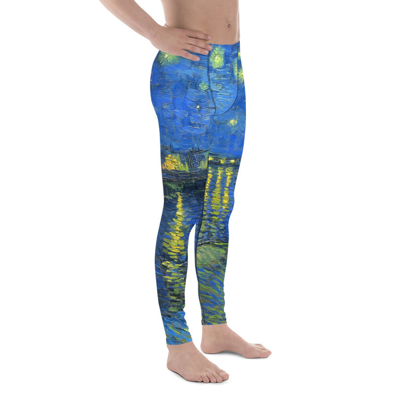 Starry Nights over the Rhone Men's Leggings - Objet D'Art