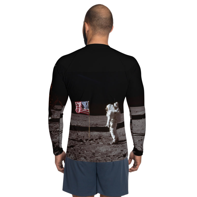 The Moon Landing Men's Rash Guard - Objet D'Art
