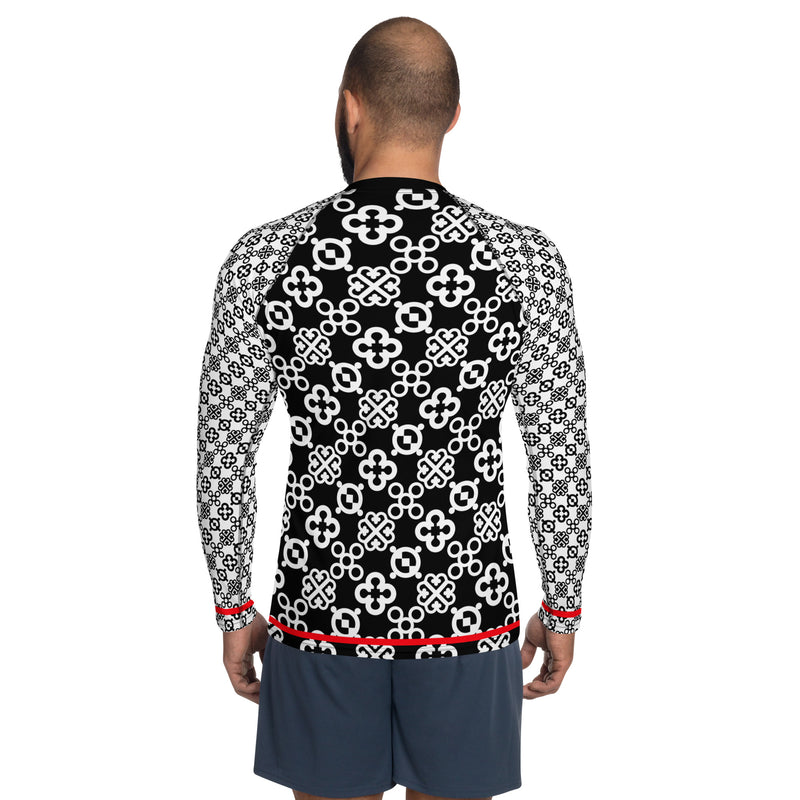 Adinkra Vibes Men's Rash Guard - Objet D'Art