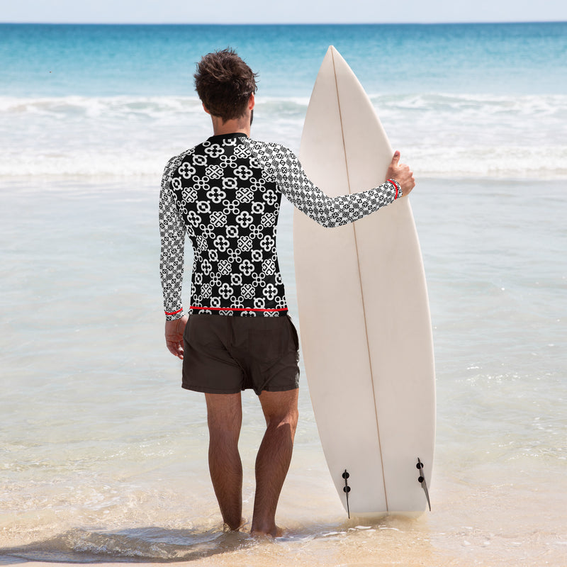 Adinkra Vibes Men's Rash Guard - Objet D'Art