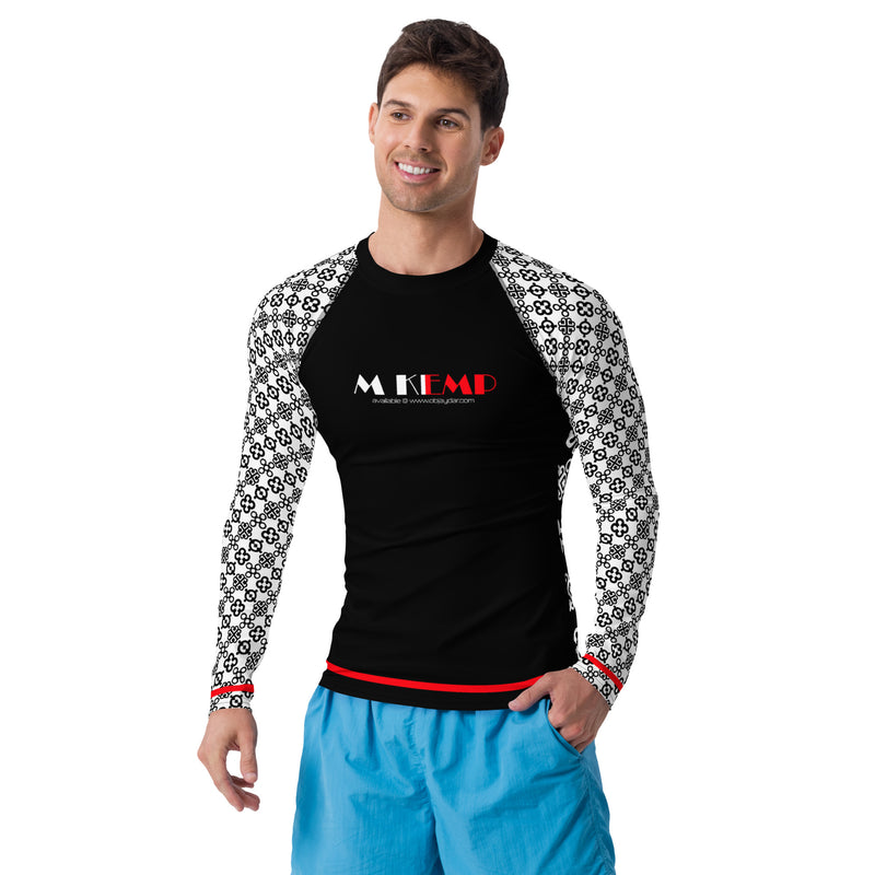 Adinkra Vibes Men's Rash Guard - Objet D'Art
