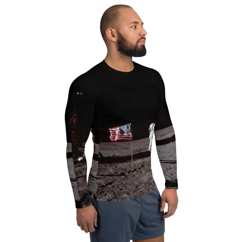 The Moon Landing Men's Rash Guard - Objet D'Art
