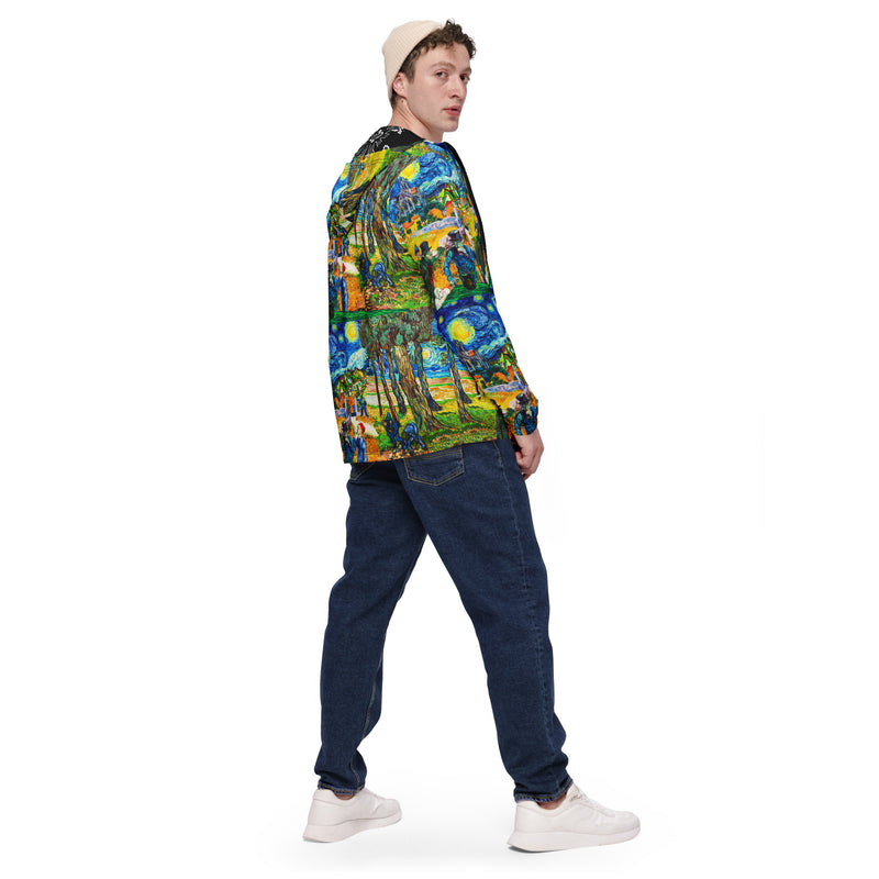 Van Gogh Art Collage Men’s windbreaker - Objet D'Art