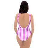 Striped One-Piece Swimsuit - Objet D'Art