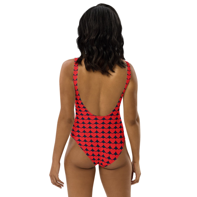 Array of Hearts One-Piece Swimsuit - Objet D'Art