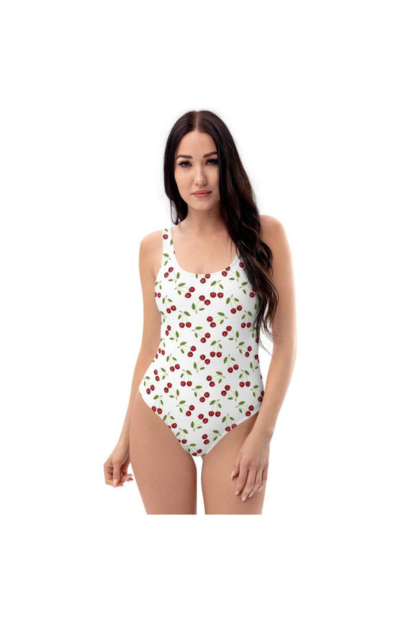 Cherry Print One-Piece Swimsuit - Objet D'Art