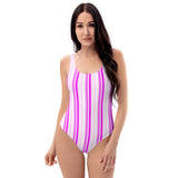 Striped One-Piece Swimsuit - Objet D'Art