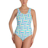 Pastel Matrix One-Piece Swimsuit - Objet D'Art