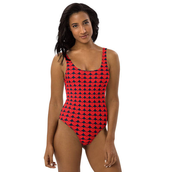Array of Hearts One-Piece Swimsuit - Objet D'Art