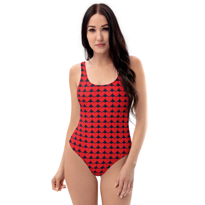 Array of Hearts One-Piece Swimsuit - Objet D'Art