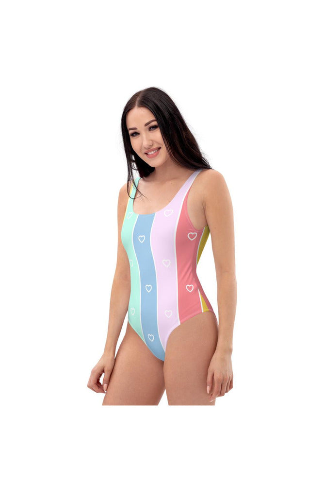 Pastel Love One-Piece Swimsuit - Objet D'Art