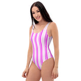 Striped One-Piece Swimsuit - Objet D'Art
