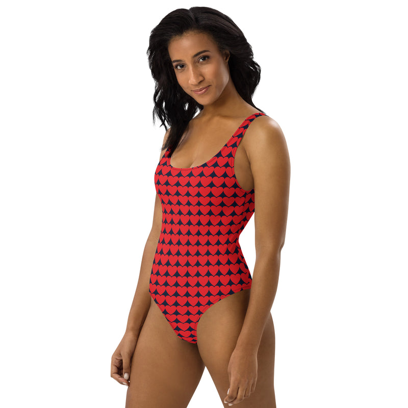 Array of Hearts One-Piece Swimsuit - Objet D'Art