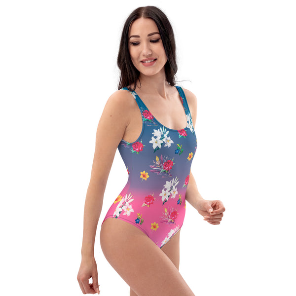 Floral Ombre One-Piece Swimsuit - Objet D'Art