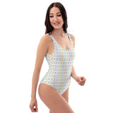 Linear Kaleidoscope One-Piece Swimsuit - Objet D'Art