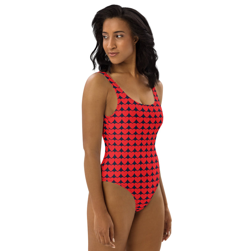 Array of Hearts One-Piece Swimsuit - Objet D'Art