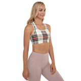 Plaid Padded Sports Bra - Objet D'Art
