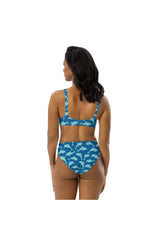 Dolphins Recycled high-waisted bikini - Objet D'Art