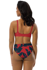 Solar Palms Recycled high-waisted bikini - Objet D'Art