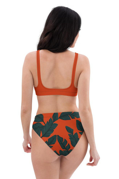 Solar Palms Recycled high-waisted bikini - Objet D'Art