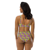 Color Matrix Recycled high-waisted bikini - Objet D'Art