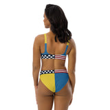 Love of Two Nations Recycled high-waisted bikini - Objet D'Art