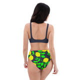 Lemon Light Recycled high-waisted bikini - Objet D'Art