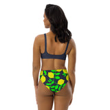 Lemon Light Recycled high-waisted bikini - Objet D'Art