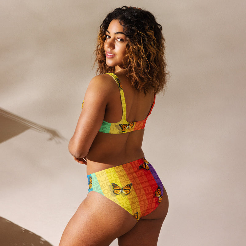 Recycled high-waisted bikini - Objet D'Art