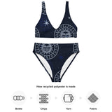 Astral Journey Recycled high-waisted bikini - Objet D'Art