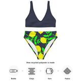 Lemon Light Recycled high-waisted bikini - Objet D'Art